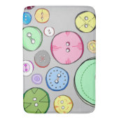 Kleurrijke pastel Buttonnen Badmat (Voorkant Verticaal)