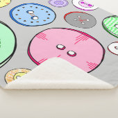 Kleurrijke pastel Buttonnen Sherpa Deken (3/4)