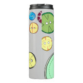 Kleurrijke pastel Buttonnen Thermosbeker (Achterkant)