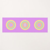 Kleurrijke Pastel Cirkels Yogamat (Voorkant (horizontaal))