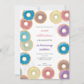 Kleurrijke Pastel Donuts & Sprinkles Kids Verjaard Kaart (Voorkant)