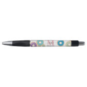 Kleurrijke Pastel Donuts & Sprinkles Monogram Pen (Voorkant)