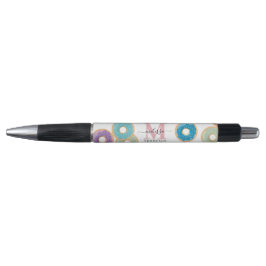 Kleurrijke Pastel Donuts & Sprinkles Monogram Pen