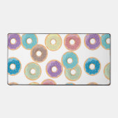 Kleurrijke Pastel Donuts & Sprinkles Patroon Bureaumat (Voorkant)
