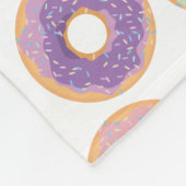 Kleurrijke Pastel Donuts & Sprinkles Patroon Fleece Deken (Hoek)