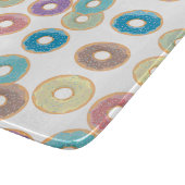 Kleurrijke Pastel Donuts & Sprinkles Patroon Snijplank (Hoek)