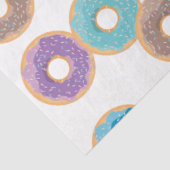 Kleurrijke Pastel Donuts & Sprinkles Patroon Tissuepapier (Detail)