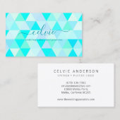 Kleurrijke pastel Elegant Minimalistisch Visitekaa Visitekaartje (Voorkant / Achterkant)