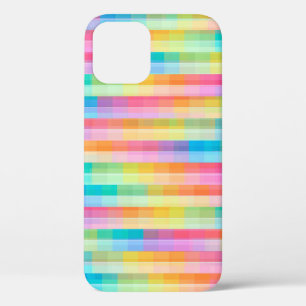 Kleurrijke pastel geometrische Tegels vierkanten p Case-Mate iPhone Case