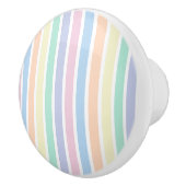 Kleurrijke pastel gestreepte decor knop keramische (Rechts)