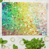 Kleurrijke pastel gradiënt glitter patroon theedoek (Gevouwen)