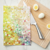 Kleurrijke pastel gradiënt glitter patroon theedoek (Quarter Fold)