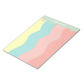 Kleurrijke Pastel Groovy Retro boodschappenlijst Notitieblok (Schuin)