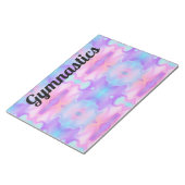 Kleurrijke Pastel Gymnastiek Notitieblok (Schuin)