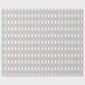 Kleurrijke Pastel Harlequin (kleinschalig) Cadeaupapier (Vlak)