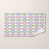 Kleurrijke Pastel Harlequin Patroon Bad Handdoek (Handdoek)