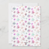 Kleurrijke Pastel JOYFUL FEESTDAGEN 4 foto's Feestdagenkaart (Achterkant)