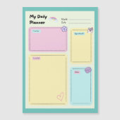 Kleurrijke Pastel Kawaii Schattigee Dagelijkse Pla (Voorkant)