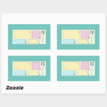 Kleurrijke Pastel Kawaii Schattigee Dagelijkse Pla