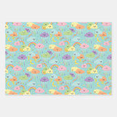 Kleurrijke Pastel Kawaii Wolken Kinder Inpakpapier Vel (Voorkant)