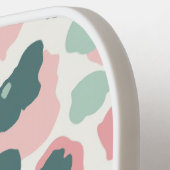 Kleurrijke pastel luipaard print naadloos patroon pickleball paddle (Links Detail)