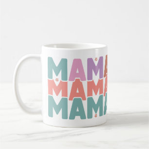 Kleurrijke Pastel MAMA Gift Mom Koffiemok