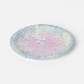 Kleurrijke pastel marmeren wervelingen papieren bordje (Gekanteld)