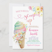 Kleurrijke pastel Opgeschept Ice Cream Vrijgezelle Kaart (Voorkant)