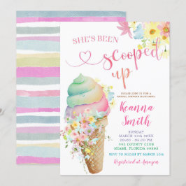 Kleurrijke pastel Opgeschept Ice Cream Vrijgezelle Kaart