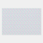Kleurrijke Pastel Ornamenten Kerst Inpakpapier Vel (Voorkant 3)