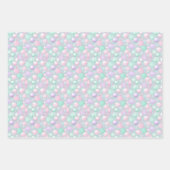 Kleurrijke Pastel Ornamenten Kerst Inpakpapier Vel (Voorkant 2)