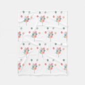 Kleurrijke Pastel Party Ballonnen Fleece Deken (Voorkant)