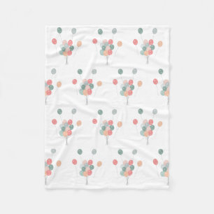 Kleurrijke Pastel Party Ballonnen Fleece Deken