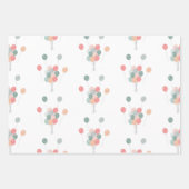 Kleurrijke Pastel Party Ballonnen Inpakpapier Vel (Voorkant 2)