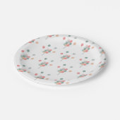 Kleurrijke Pastel Party Ballonnen Papieren Bordje (Gekanteld)