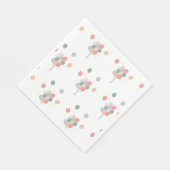 Kleurrijke Pastel Party Ballonnen Servet (Hoek)