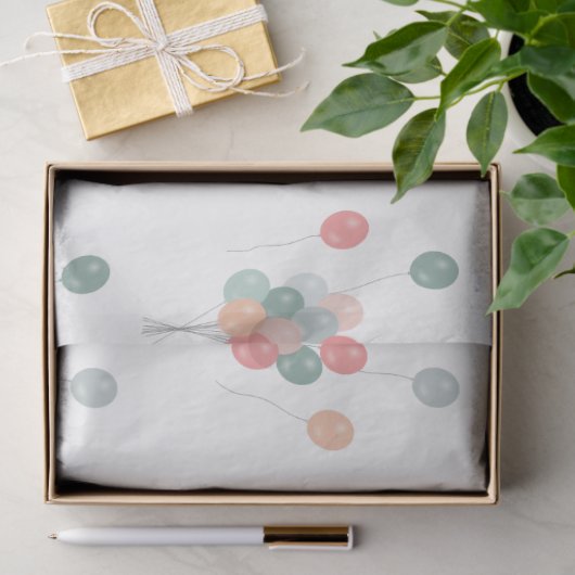 Kleurrijke Pastel Party Ballonnen Tissuepapier (Geschenk)