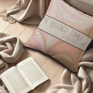 Kleurrijke Pastel Persoonlijke Naam Datum Inspirat Kussen