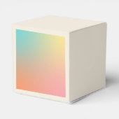 Kleurrijke Pastel Rainbow Wedding Bedankdoosjes (Achterkant)