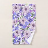 Kleurrijke pastel Schattigee lavendel madeliefjes Bad Handdoek (Handdoek)