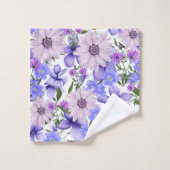 Kleurrijke pastel Schattigee lavendel madeliefjes Bad Handdoek (Wasdoekje)