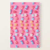 Kleurrijke pastel Snoepjes Notitieboek (Achterkant)