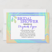 Kleurrijke Pastel Splash Paint Swirl Sjabloon Kaart (Voorkant)