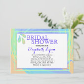 Kleurrijke Pastel Splash Paint Swirl Sjabloon Kaart (Staand voorkant)