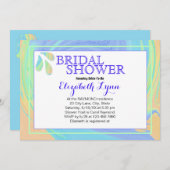 Kleurrijke Pastel Splash Paint Swirl Sjabloon Kaart (Voorkant / Achterkant)