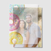 Kleurrijke Pastel Sprinkle Donuts Afstudeerfeest Vellum Uitnodigingen (Offset (Koppel))