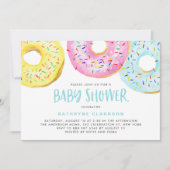 Kleurrijke Pastel Sprinkle Donuts Baby shower Kaart (Voorkant)