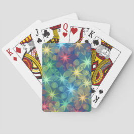 Kleurrijke Pastel Starburst Pokerkaarten