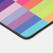 Kleurrijke Pastel Stripes Pattern Gaming Bureaumat (Hoek)