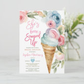 Kleurrijke Pastel Summer Ice Cream Vrijgezellenfee Kaart (Staand voorkant)